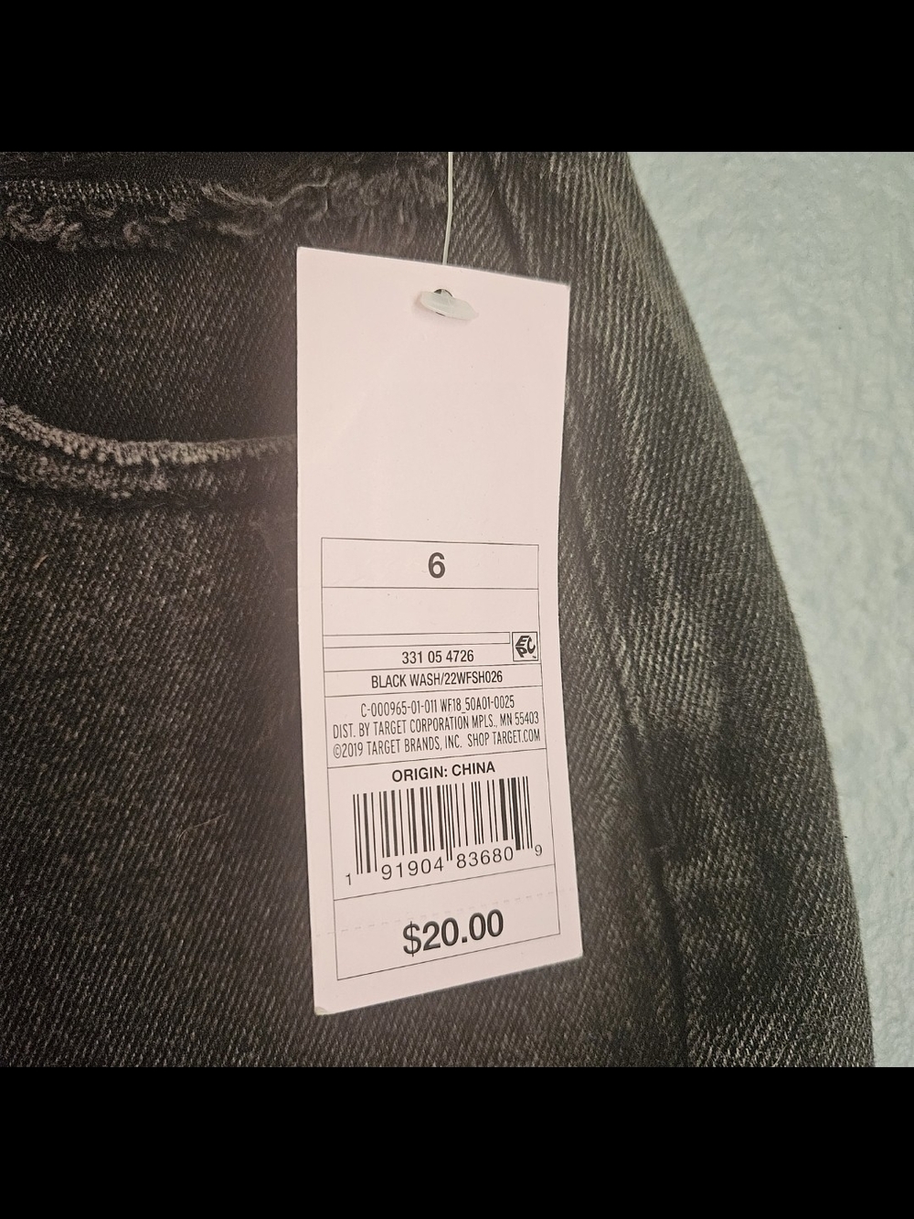 Wild Fable Black Distressed Rolled-Hem Jean Shorts - Picture 3 of 7